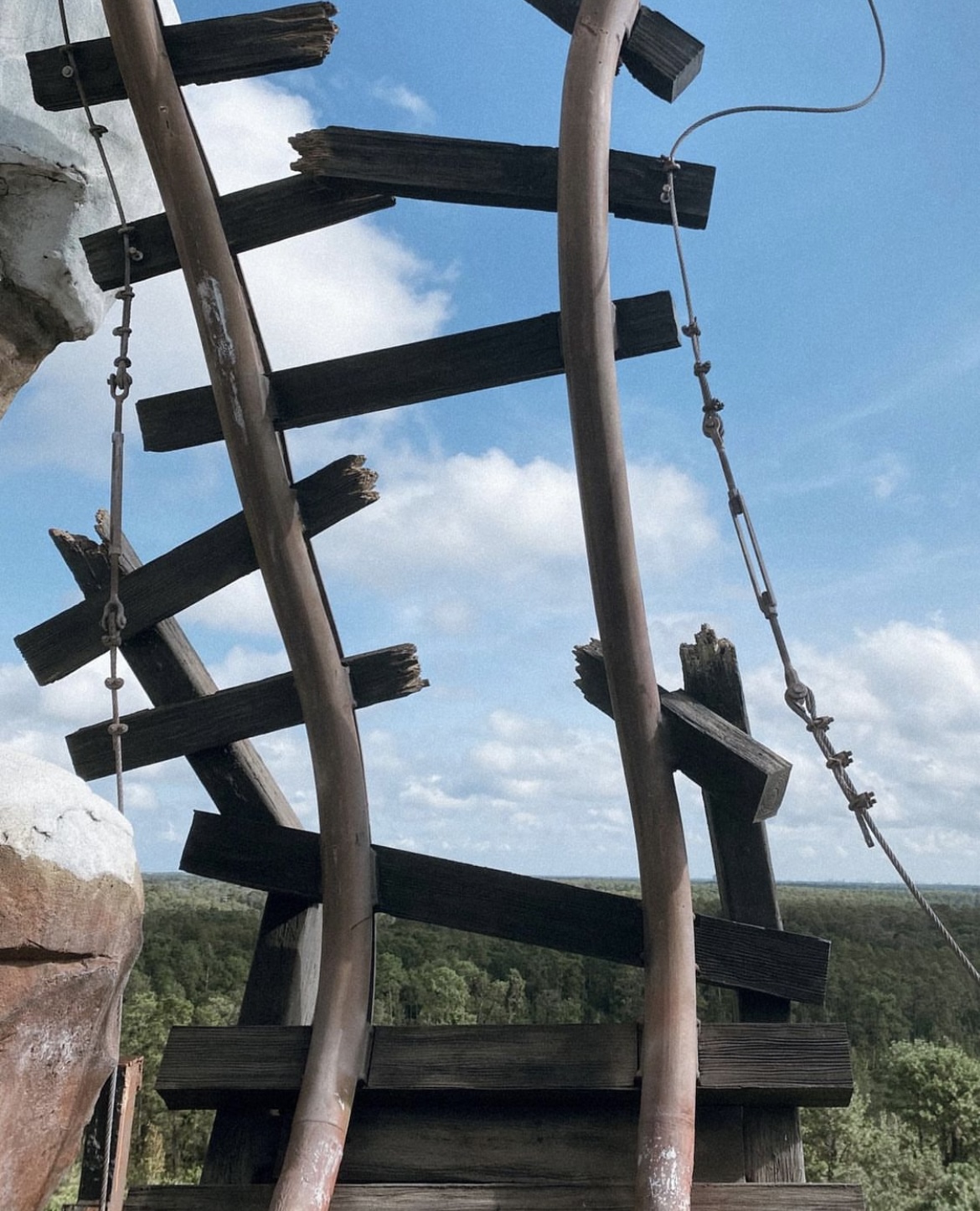 Expedition Everest Broken Track at Disney's Animal Kingdom Riders approaching the broken track on Expedition Everest at Disney's Animal Kingdom
